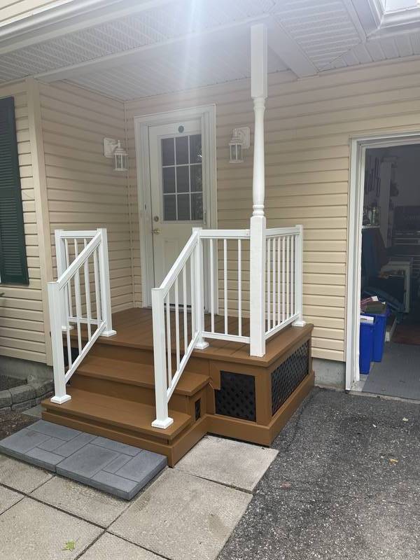 White Porch Railing