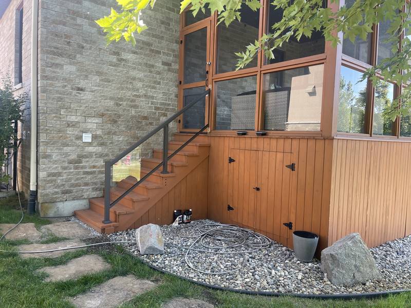 Charcoal Stair Handrail