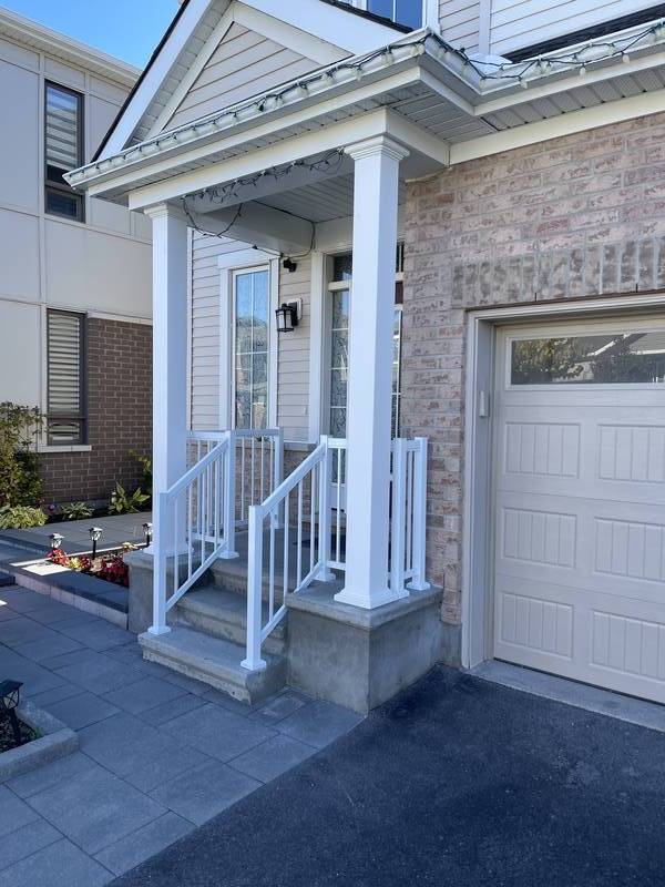 White Porch Railing