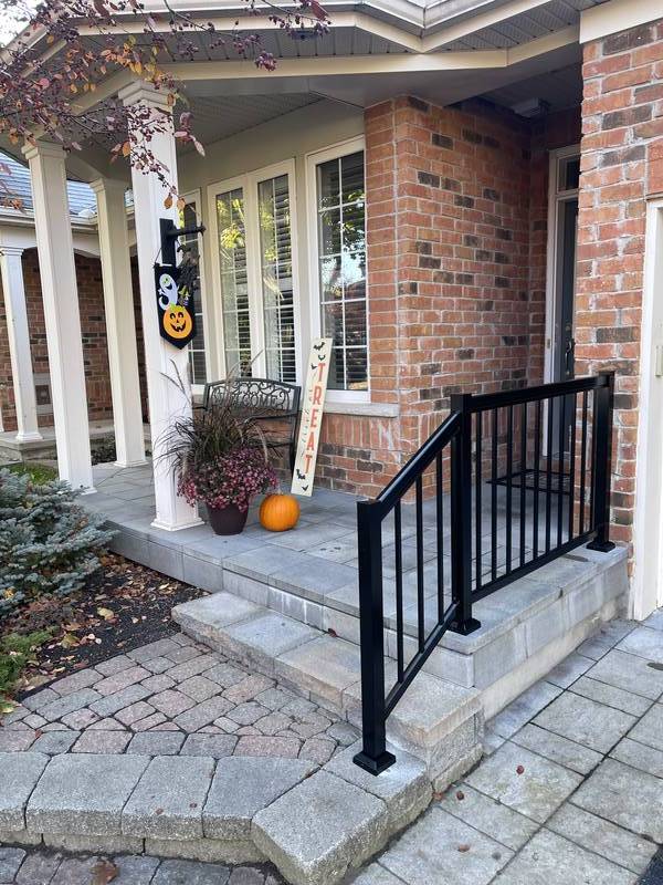 Black Porch Railing