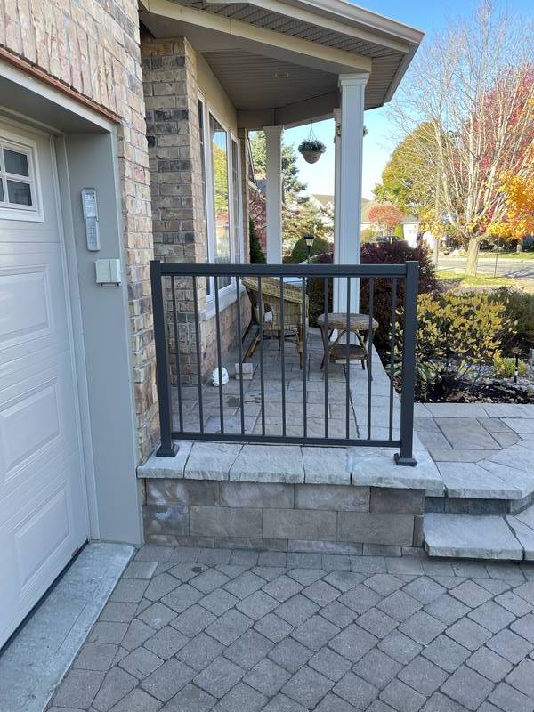 Charcoal Porch Railing