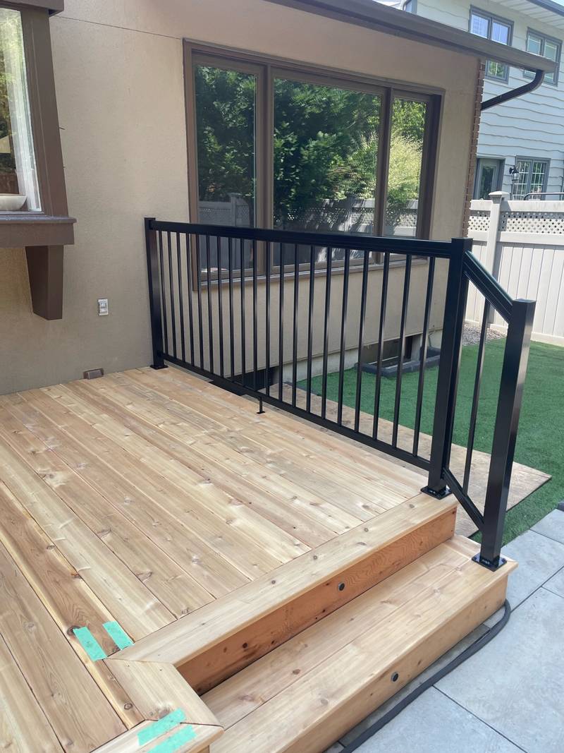 Black Aluminum Stair Railing Ottawa